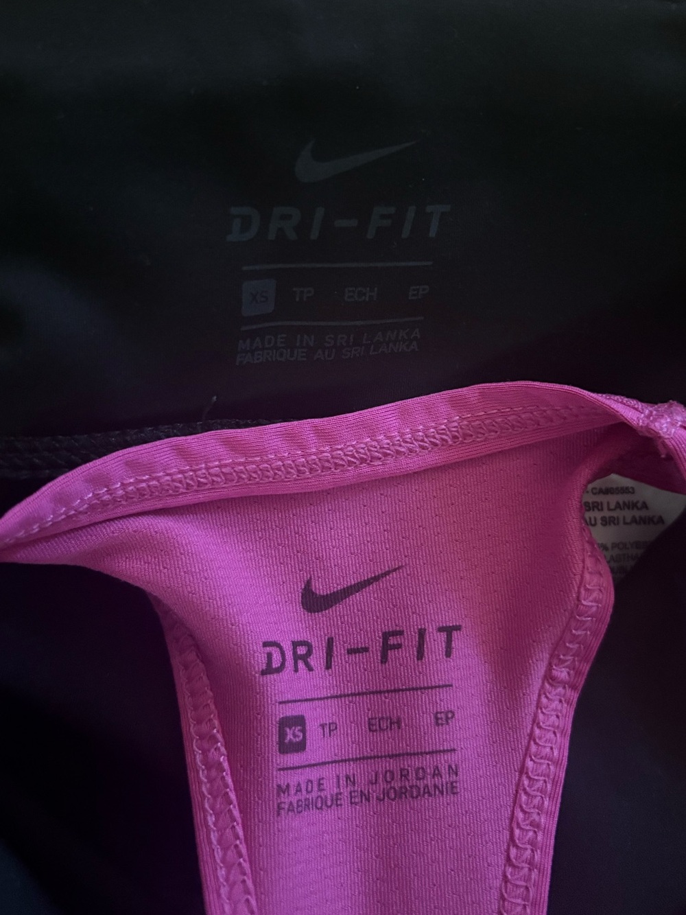 Nike Epic Lux Crop Running Leggings And Racerback Logo Tank Top Lot Size XS - Picture 3 of 15